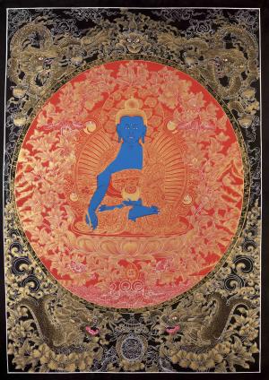 Medicine Buddha | Original Hand-Painted Tibetan Thanka | Wall Decoration Painting